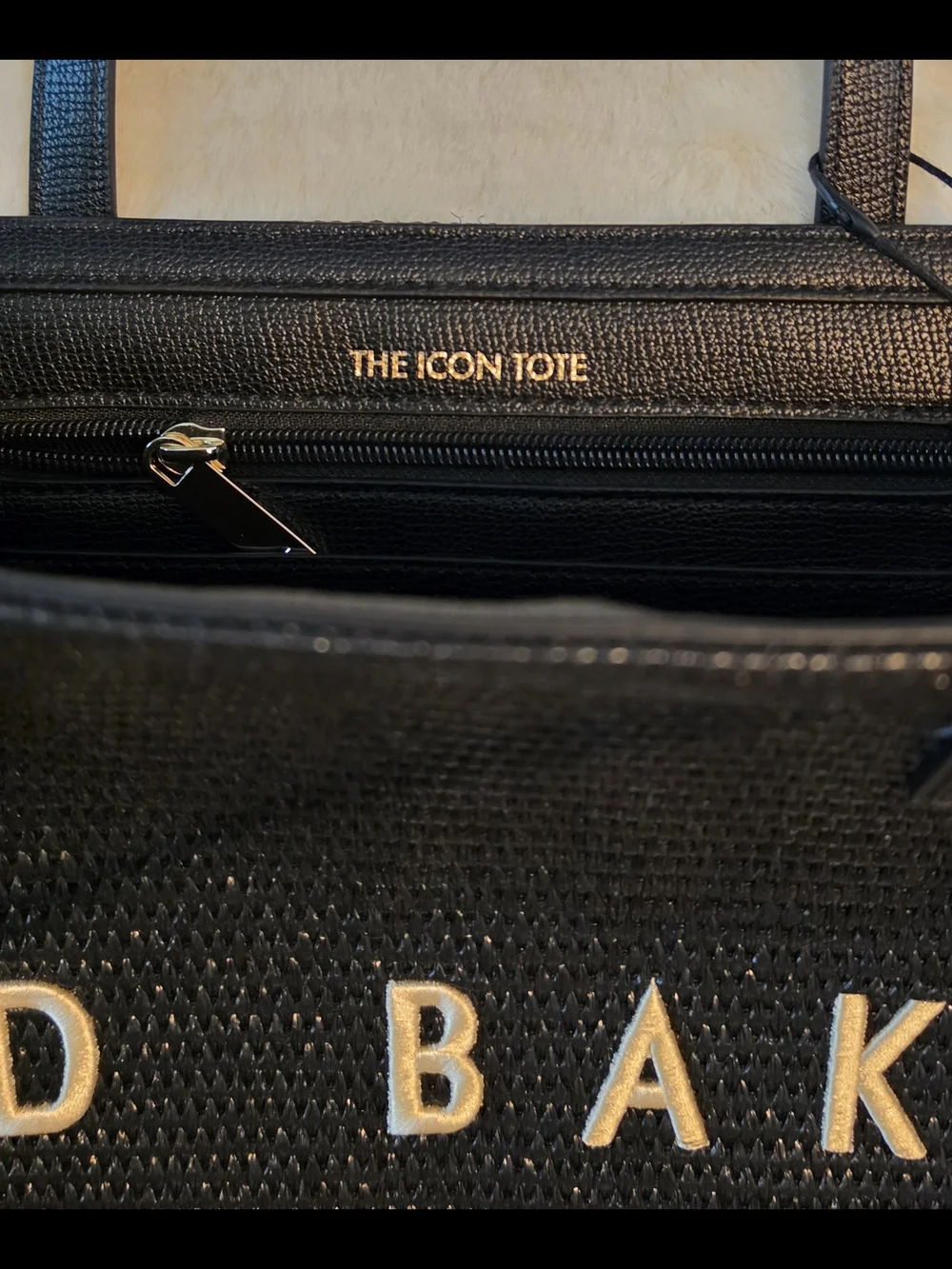 Ted Baker Black Logo Tote Bag NWT
